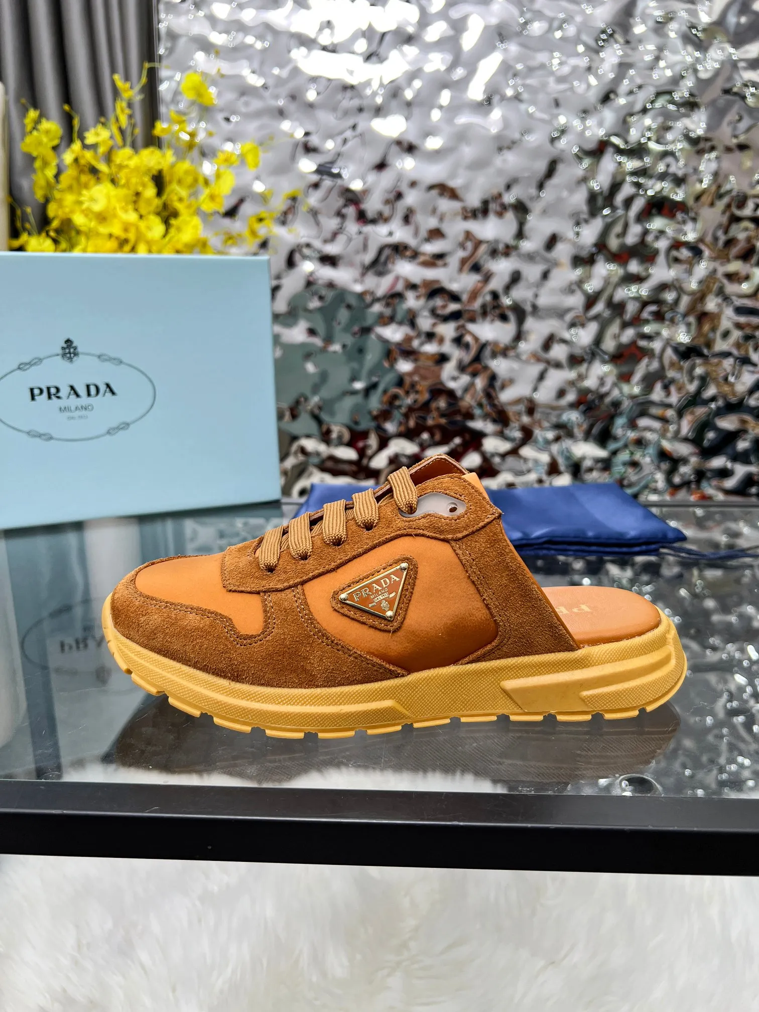 👟👟Ex-factory price 500👟👟 Prada "PRADA.." 2025 explosive model has been shipped. , original 1:1 development, four colors available 35--41 "Code 34 and 41 can be customized and cannot be returned or exchanged"